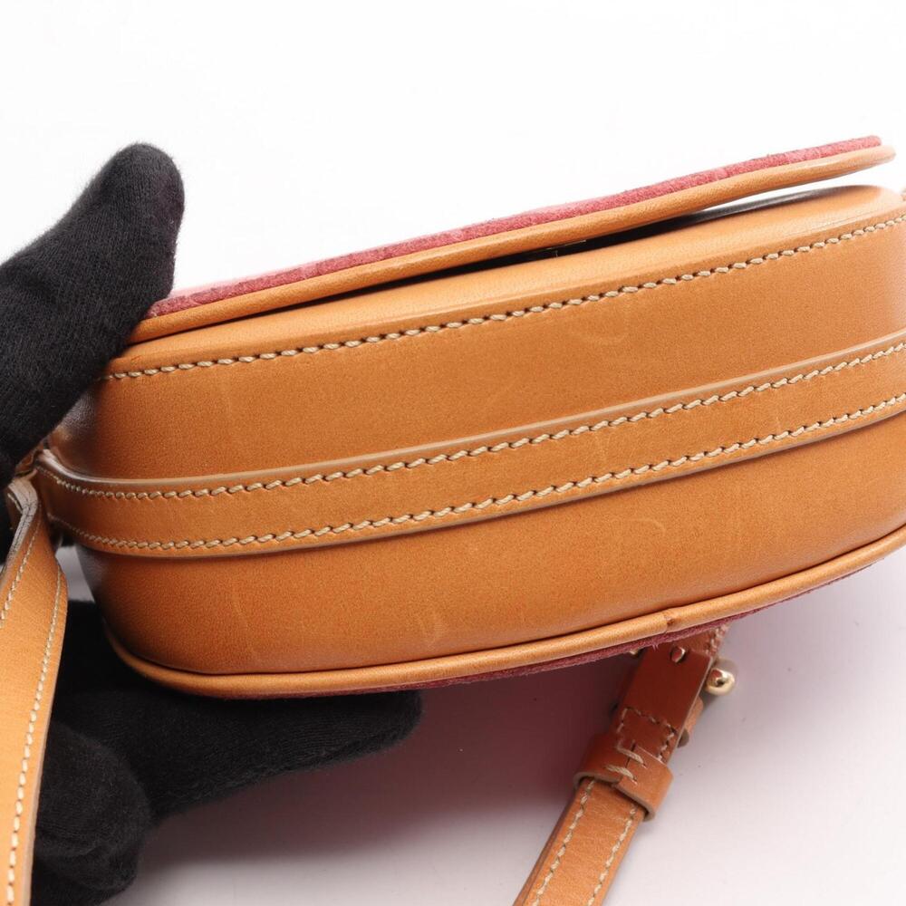 Celine C Macadam Shoulder Bag/Handbag, Suede Leather, Women's, Pink/Beige - Picture 6 of 10